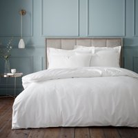 Bianca 180 Thread Count Egyptian Cotton Duvet Cover Bedding Set White