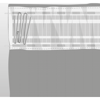 Pinch Pleat Pleat Curtain Tape Pack White